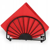 Przybory do gotowania - Serwetnik metalowy 14 cm, czarny - miniaturka - grafika 1