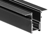 Lampy pozostałe - Szynoprzewód jednofazowy magnetyczny Alfa AZ545 podtynkowy czarny - miniaturka - grafika 1