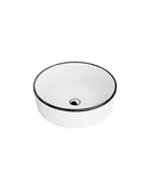 Umywalki - Lavita Umywalka nablatowa Merida Black Line - miniaturka - grafika 1