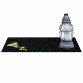 Lampiony i znicze - SZKLANA PODSTAWKA POD ZNICZE z dedykacją 60x20cm 491c - miniaturka - grafika 1