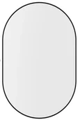 Lustra - Czarne lustro owalne nowoczesne 80x40 cm - Teroso 4X - miniaturka - grafika 1