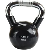 Kettlebell - HMS HANTLA KETTLEBELL ŻELIWNA 16KG UCHWYT CHROM 17-64-075 - miniaturka - grafika 1