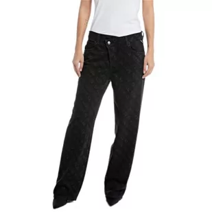 Replay Zelmaa jeansy damskie z szerokimi nogawkami, 098 BLACK, 32W / 32L - Spodnie damskie - miniaturka - grafika 1