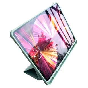 Stand Tablet Case etui Smart Cover pokrowiec na iPad mini 2021 z funkcja podstawki zielony - Etui i futerały do telefonów - miniaturka - grafika 6