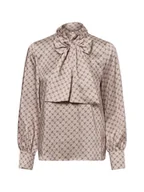 Bluzki damskie - JOOP! Bluzka damska Kobiety beżowy wzorzysty, 34 - miniaturka - grafika 1