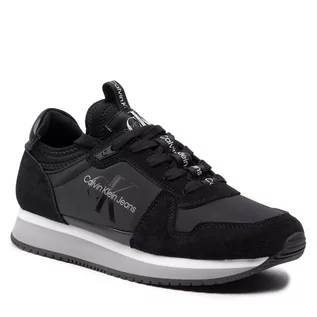 Sneakersy damskie - Calvin Klein Jeans Sneakersy Retro Runner 2 YW0YW00075 Black 00X - grafika 1