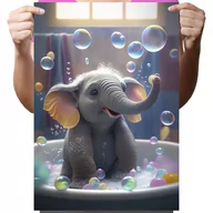 Zabawki kreatywne - Haft Diamentowy Diamond Painting,DIAMENTOWY MALARZ,Obraz DIY 5D,Mozaika Diamentowa 30x40, Słoń - miniaturka - grafika 1