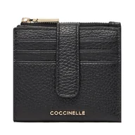Portfele - Mały Portfel Damski Coccinelle MW5 Metallic Soft E2 MW5 11 F7 01 Czarny - miniaturka - grafika 1