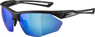 Okulary przeciwsłoneczne - Alpina Nylos HR Okulary rowerowe, black matt/blue mirror 2020 Okulary A8635 3 30 - grafika 1