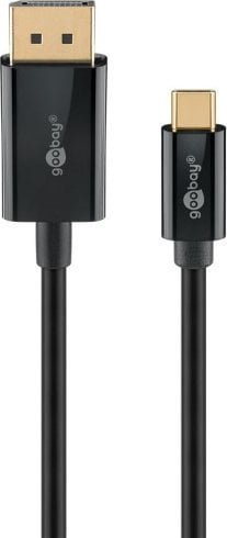 Kabel USB-C™ do DisplayPort™ 4K @ 60 Hz, 3 m, czarny - Długość kabla 3 m