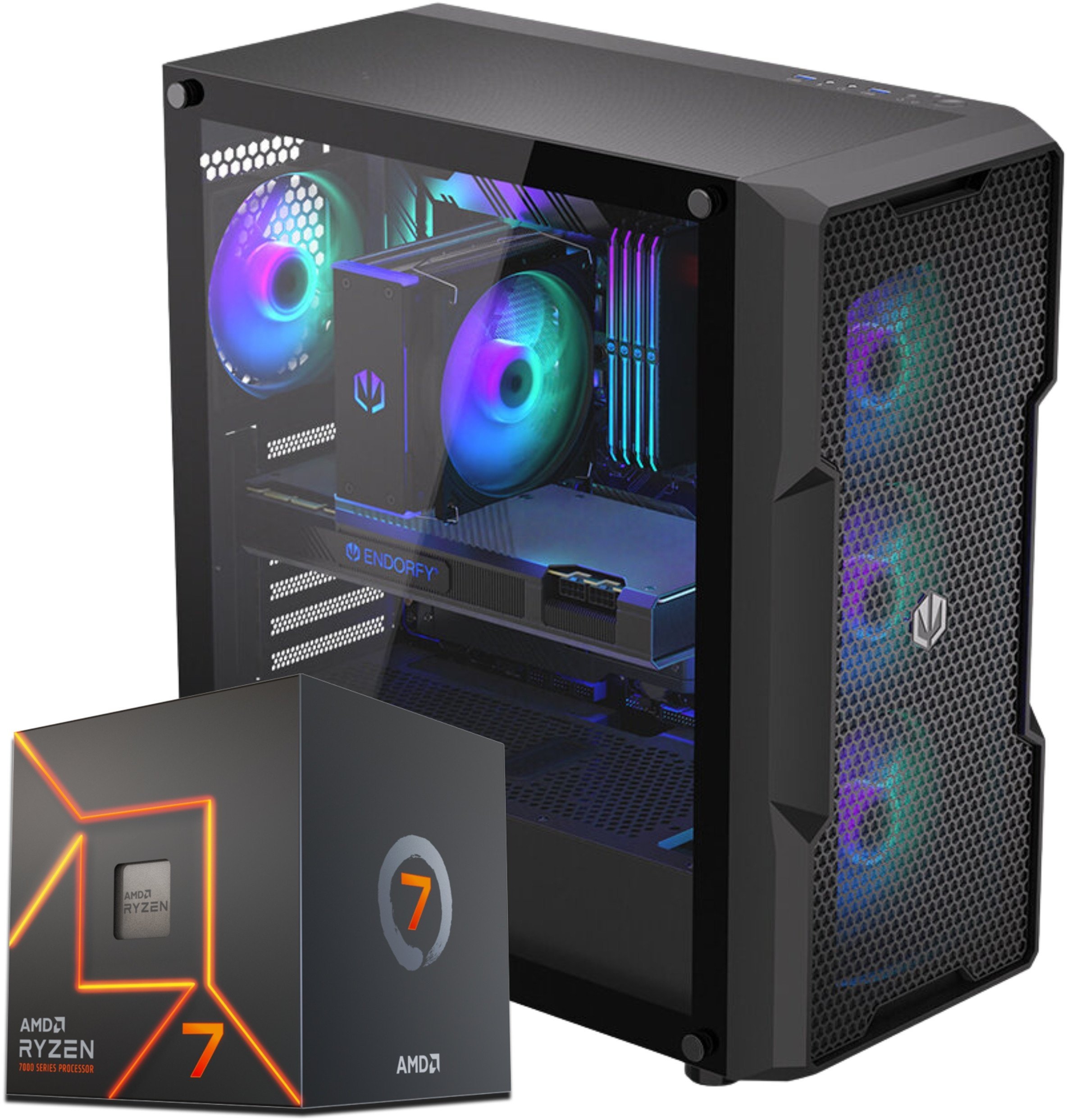 Komputer gamingowy Ryzen 7 7800X3D RTX 5060Ti 32GB DDR5 2TB M2 WINDOWS 11