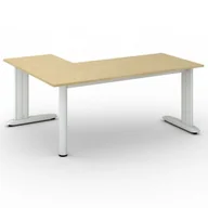 Biurka - B2B Partner Biurko Flexible L 1800 x 1400 mm, brzoza 468122 - miniaturka - grafika 1
