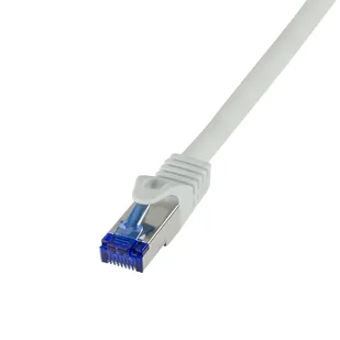 LogiLink C6A012S kabel sieciowy Szary 0,25 m Cat6a S/FTP (S-STP) - Patchcordy - miniaturka - grafika 1