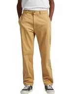 Spodenki męskie - Pepe Jeans Męskie spodnie chinosy Nils, Żółty (Siena), 40W / 32L - miniaturka - grafika 1