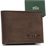 Portfele - Klasyczny skórzany portfel męski od Always Wild NoSize - miniaturka - grafika 1
