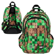 Plecaki szkolne i tornistry - St. Right Plecak Szkolny Trzykomorowy Pixel Cubes 20l - miniaturka - grafika 1