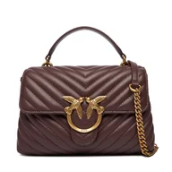 Torebki damskie - Torebka PINKO Love Lady Puff Mini Cl Al 25-26 PLTT 100044 A0GK Bordowy - miniaturka - grafika 1