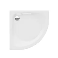 Brodziki prysznicowe - Brodzik półokrągły New Trendy Cantare 80x80x6 biały akryl B-0159 - miniaturka - grafika 1