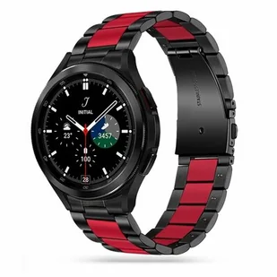 Tech-Protect STAINLESS GALAXY WATCH 4 40 / 42 / 44 / 46 MM BLACK/RED FD_19854-0 - Akcesoria do smartwatchy - miniaturka - grafika 1