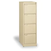 Szafy biurowe - B2B Partner Metalowa szafa kartotekowa A4, 4 szuflady, beżowy 178664 - miniaturka - grafika 1