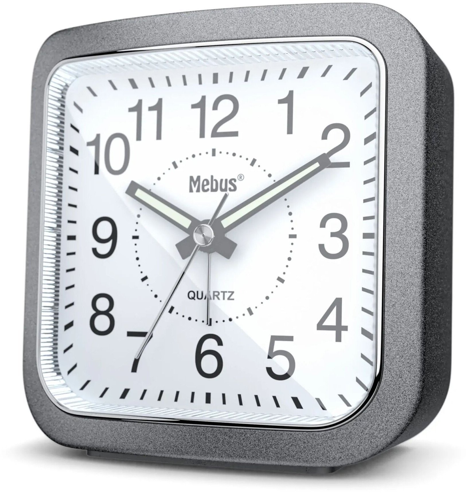 Mebus 56988 Grau Quarzwecker