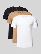 Koszulki męskie - T-shirt z wyhaftowanym logo, w zestawie 3 szt., model ‘Classic’ - miniaturka - grafika 1