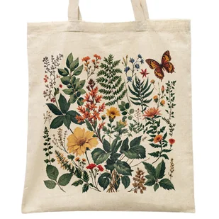 Torba bawełniana na zakupy Motyw Kwiatów Botaniczny Wzór Kolaż Prezent - Torby i wózki na zakupy Torba bawełniana na zakupy Motyw Kwiatów Botaniczny Wzór Kolaż Prezent - Torby i wózki na zakupy - miniaturka - grafika 1