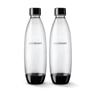 SODASTREAM Butelki na wodę SodaStream Fuse 1l Czarne dwupak 9005-uniw - Shakery i bidony sportowe - miniaturka - grafika 1