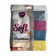 Ściereczki, gąbki, czyściki - Clendy Soft - Ścierki microfibra (4 szt.) - miniaturka - grafika 1