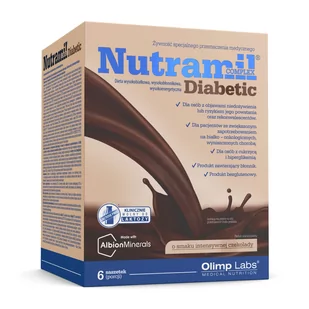 Olimp Nutramil Complex Diabetic - 6 saszetek Czekolada-Chocolate - Odchudzanie i oczyszczanie - miniaturka - grafika 1