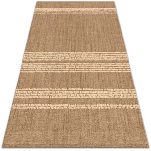 Modny winylowy dywan Beżowy w linie 80x120 cm - Dywany - miniaturka - grafika 1