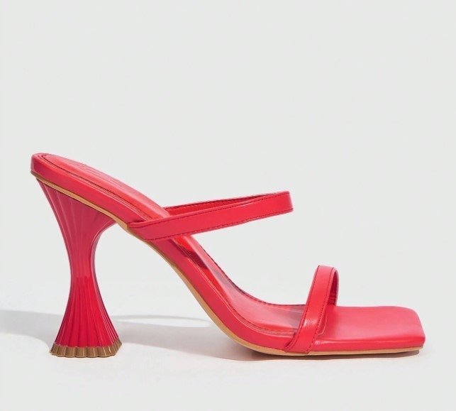 Klapki Czerwone Eleganckie Wsuwane Damskie 36 Łsk