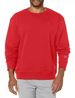 Bluzy męskie - Champion Męska bluza z kapturem Powerblend, Team Red Scarlet, XS - grafika 1