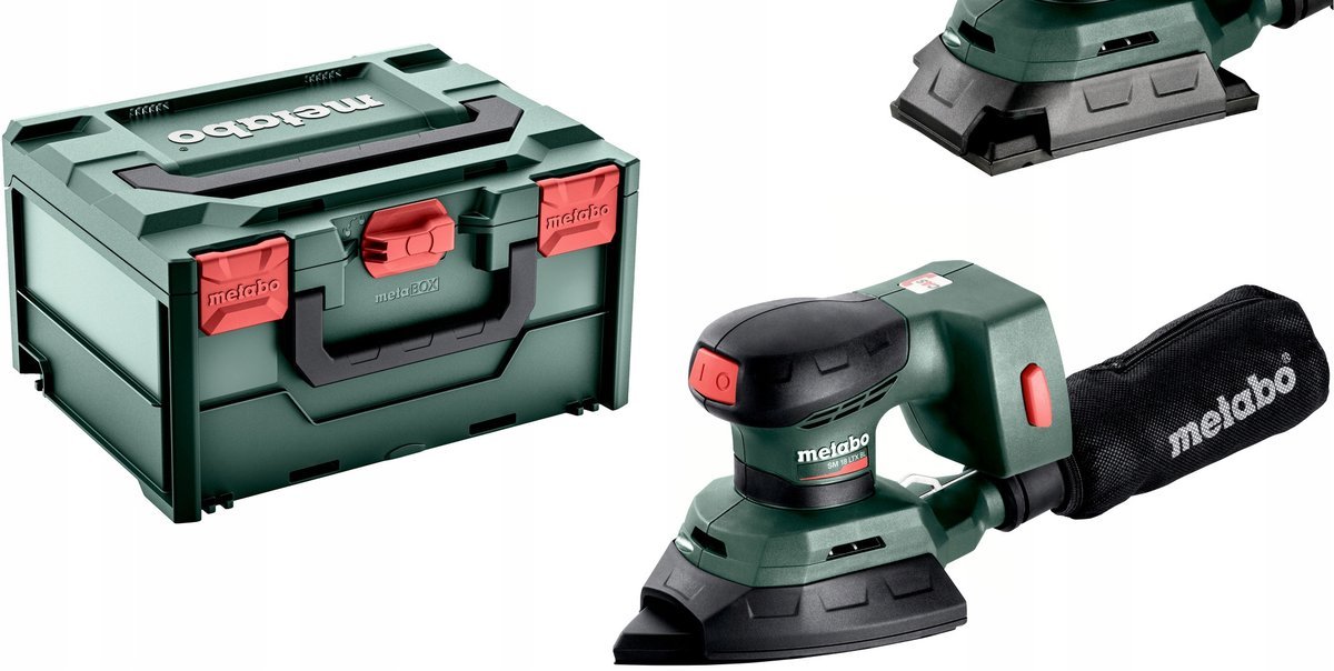 METABO SZLIFIERKA OSCYLACYJNA AKUMULATOROWA SM 18 LTX BL 18V 2-STOPY