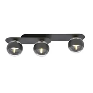 Lampy sufitowe - Emibig Plaza lampa sufitowa 3-punktowa czarna/stripe 1121/3 - miniaturka - grafika 1