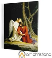 Ikony i obrazy sakralne - Obraz religijny Chrystus w Getsemani, płótno canvas - miniaturka - grafika 1