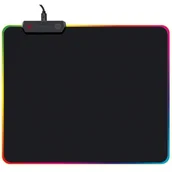 Podkładki pod mysz - Omega OMEGA VARR PODKŁADKA POD MYSZ / PRO-GAMING MOUSE PAD 250x300x4mm LED EDGE BLACK [44888] - miniaturka - grafika 1