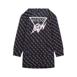 SCUBA HOODED LS DRESS - Sukienki i spódniczki dla dziewczynek - miniaturka - grafika 1