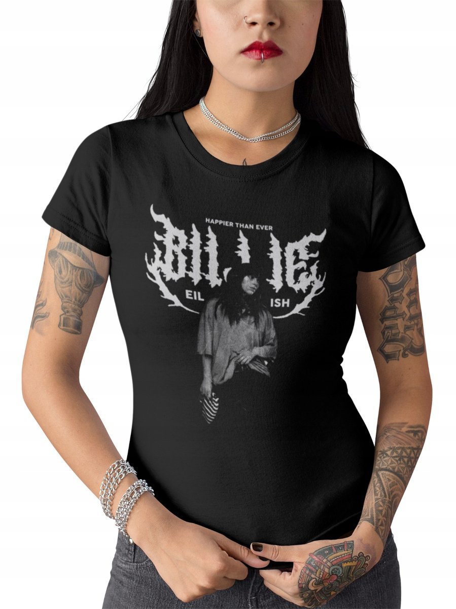 BILLIE EILISH KOSZULKA DAMSKA HAPPIER THAN EVER T-Shirt prezent M