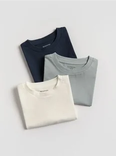 Reserved - Bawełniany t-shirt 3 pack - złamana biel - Koszulki dla chłopców - miniaturka - grafika 1