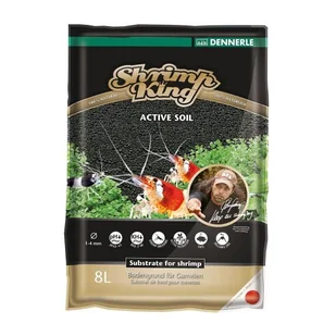 DENNERLE Aktywne podłoże denna do akwariów słodkowodnych z krewetkami Shrimp King Active Soil 1-4 mm, 8l (6178) - Podłoże do akwarium - miniaturka - grafika 1