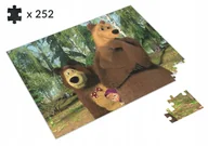 Puzzle - PUZZLE MASZA I NIEDŹWIEDŹ BAJKA +IMIĘ 252 EL. - miniaturka - grafika 1