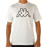 Koszulki męskie - Kappa t-shirt męski biały Logo Cromen 303HZ70-903 XXL - miniaturka - grafika 1