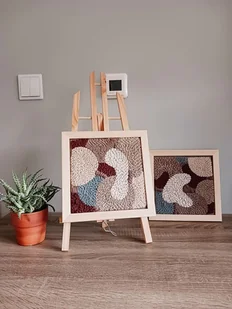 Zestaw obrazków punch needle Dwa światy OD RĘKI - Obrazy i zdjęcia Zestaw obrazków punch needle Dwa światy OD RĘKI - Obrazy i zdjęcia - miniaturka - grafika 1