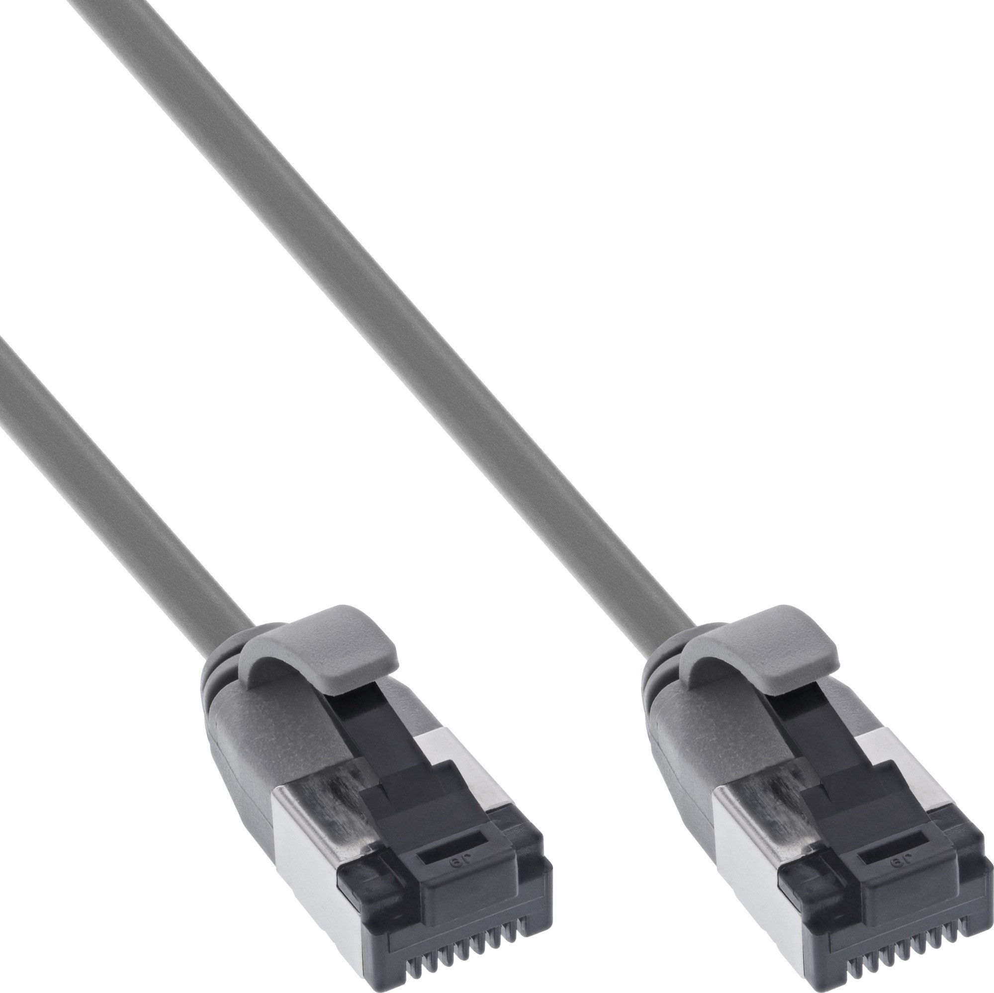 InLine InLine® Patch cable slim, U/FTP, Cat.8.1, TPE halogen-free, grey 2m