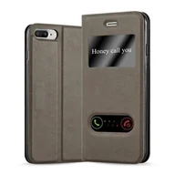 Etui i futerały do telefonów - Etui ochronne Cadorabo do Apple iPhone 7 PLUS / 7S PLUS / 8 PLUS w kolorze brązowym etui na telefon komórkowy pokrowiec na książkę - miniaturka - grafika 1