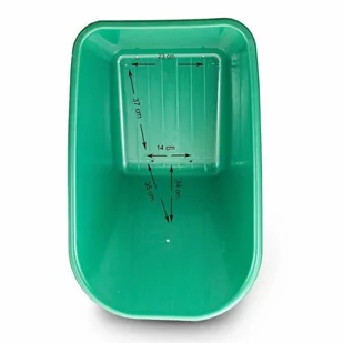 Solidna misa do taczki Plastikowa PVC 100L 250kg Duża i masywna koryto - Taczki - miniaturka - grafika 2
