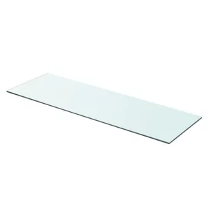 vidaXL vidaXL Szklany, bezbarwny panel, 80x25 cm - Półki do salonu - miniaturka - grafika 1