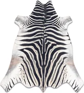Dywany - Dywan Sztuczna Skóra Bydlęca, Zebra G5128-1 Biało-czarna skórka wielokolorowy 155x195 cm - miniaturka - grafika 1