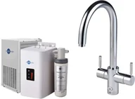 Baterie kuchenne - Zestaw INSINKERATOR HOT Bateria 4W1J chrom + chłodziarka, zbiornik i filtr 45357 CCZ - miniaturka - grafika 1
